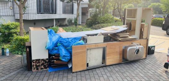 東京都多摩市貝取の住宅現場の定期ルート回収